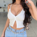 Top Feminino com Laço Frontal Elegante