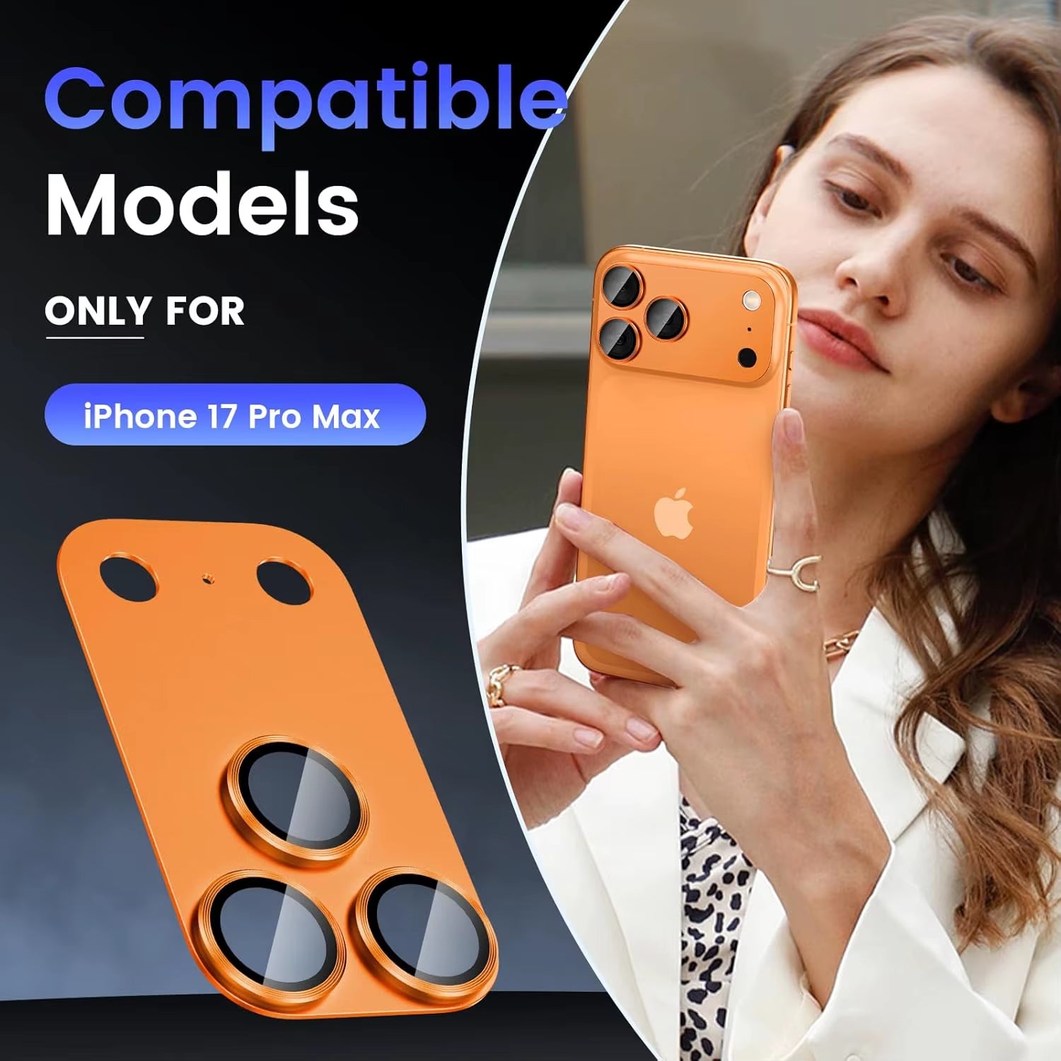 For Iphone 17 Pro/17 Pro Max Camera Lens Protector Metal Aluminum Alloy Tempered Glass Cover Camera Screen Protector Accessories