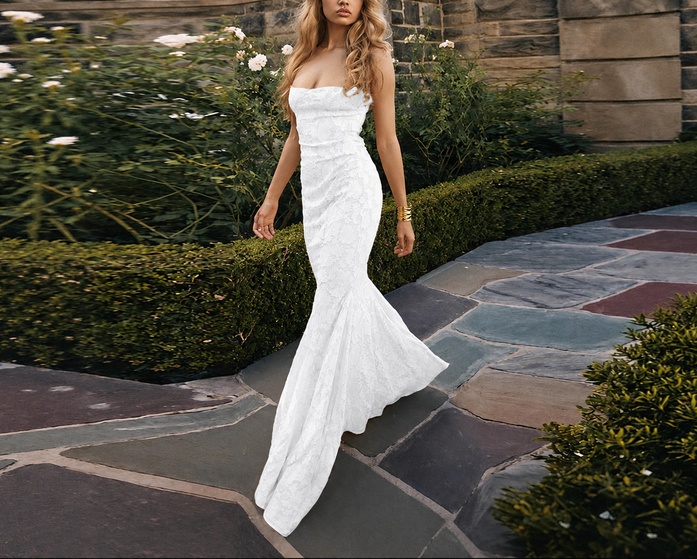 Vestido de alças finas