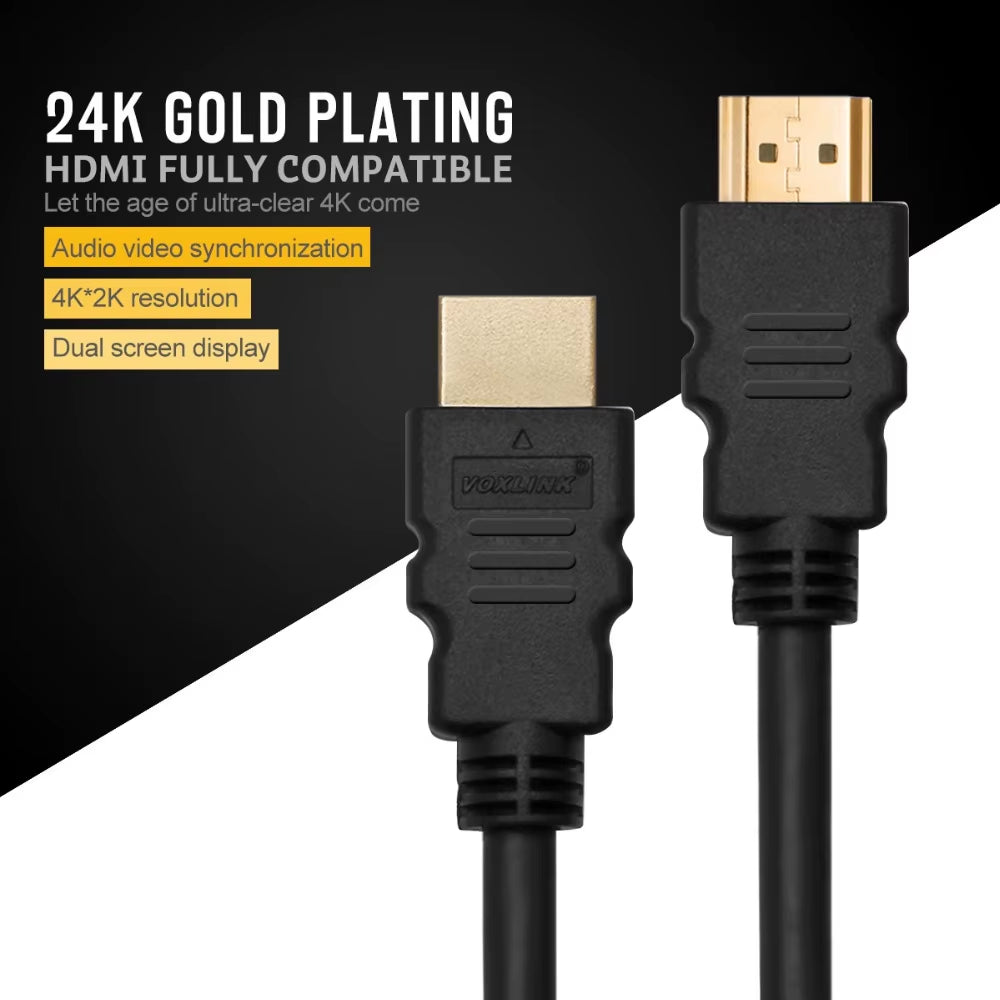 Hdmi-Compatible Cable Video Cables Gold Plated 1.4 4K 1080P 3D Cable for HDTV Splitter Switcher 0.3M 1M 1.5M HDMI to HDMI Cable