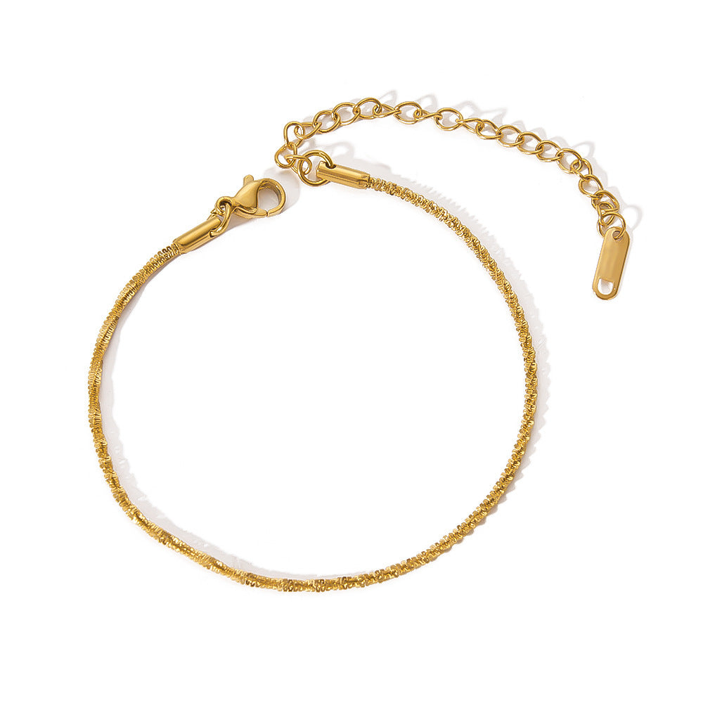 Pulseira Dourada Brilhante de Luxo
