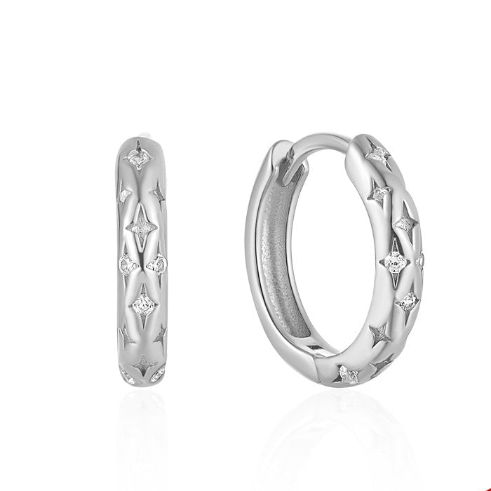 Brincos Elegantes Prata e Dourado