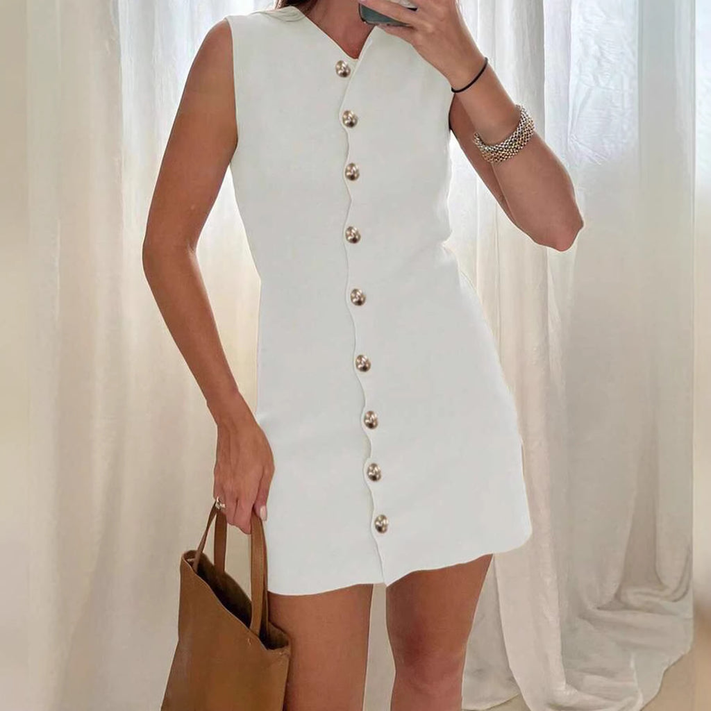 Vestido Classic Button V